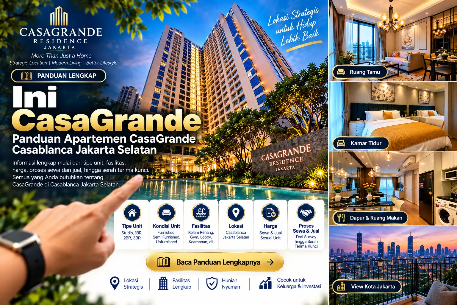 Ini CasaGrande Panduan Apartemen CasaGrande Casablanca Jakarta Selatan