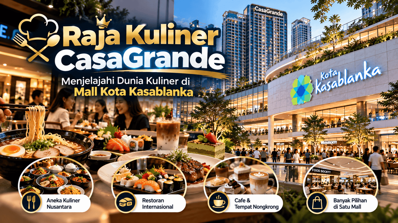 Raja Kuliner CasaGrande Menjelajahi Dunia Kuliner di Mall Kota Kasablanka
