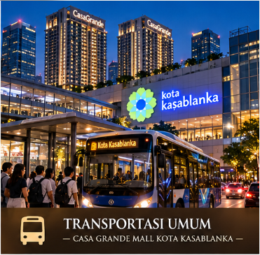 TRANSPORTASI UMUM – CASA GRANDE MALL KOTA KASABLANKA