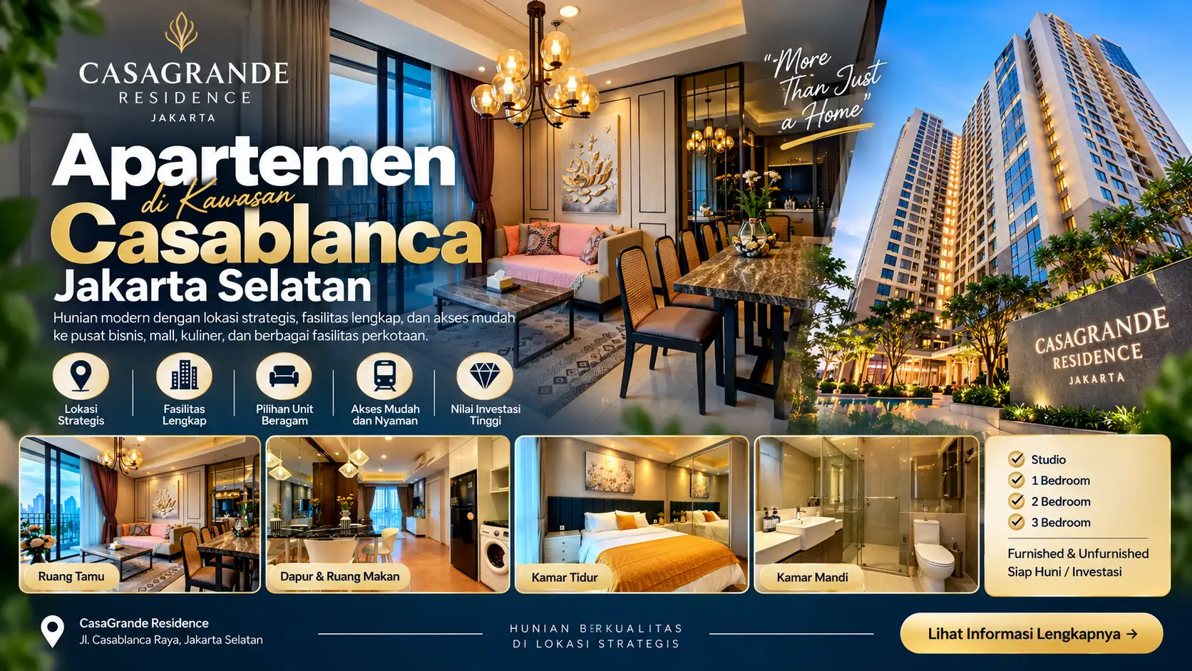 CasaGrande Residence Apartemen di Kawasan Casablanca Jakarta Selatan