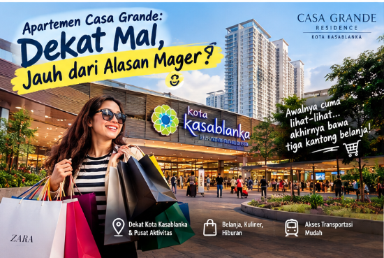 Apartemen Casa Grande: Dekat Mal, Jauh dari Alasan Mager?