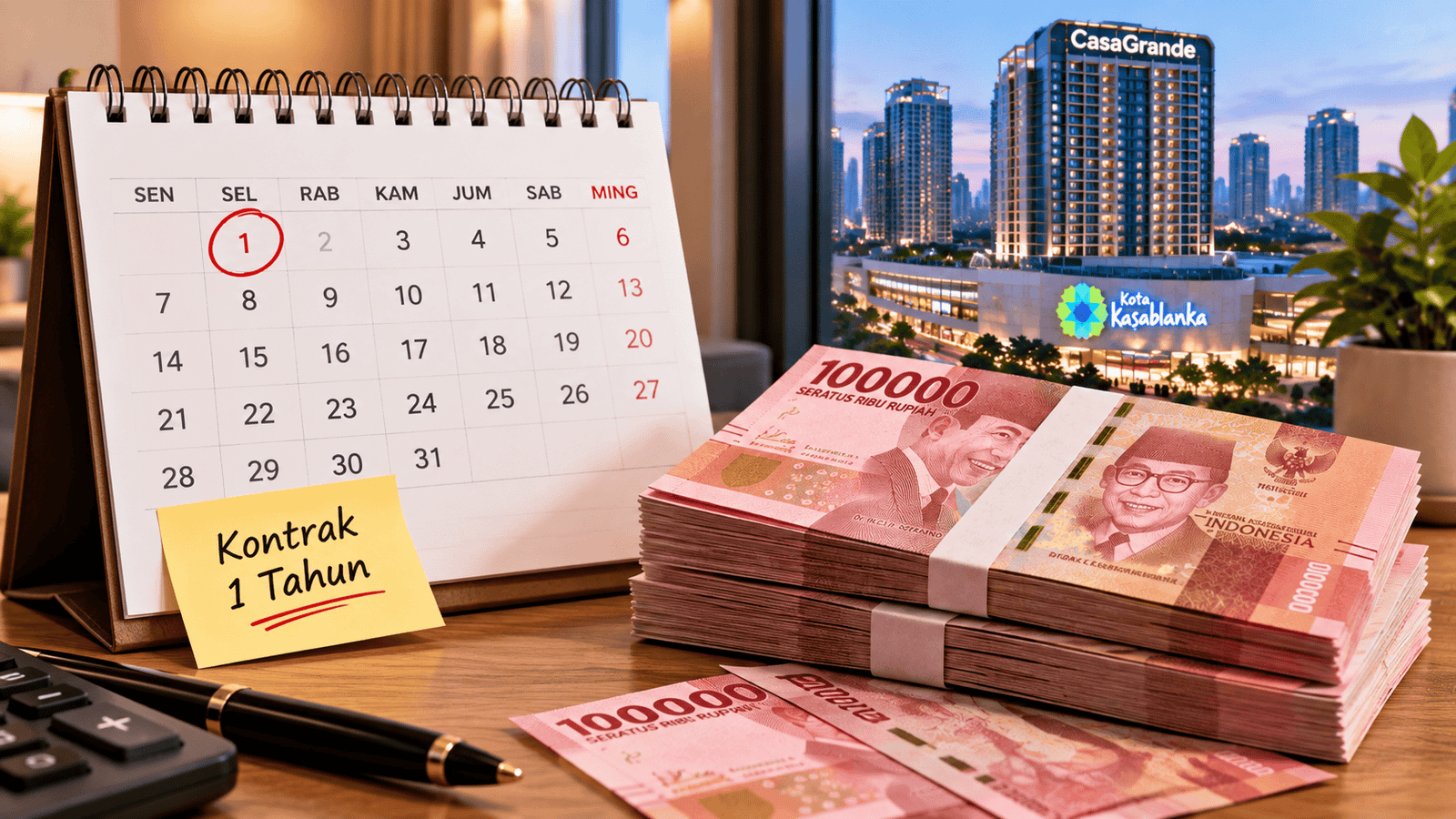 Sewa Bulanan CasaGrande: Minimum Kontrak 1 Tahun di Kawasan Casablanca