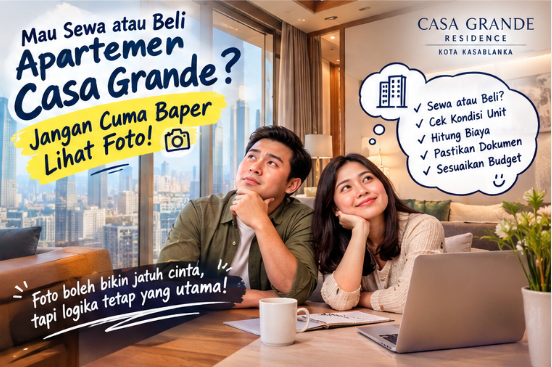 Mau Sewa atau Beli Apartemen Casa Grande? Jangan Cuma Baper Lihat Foto!