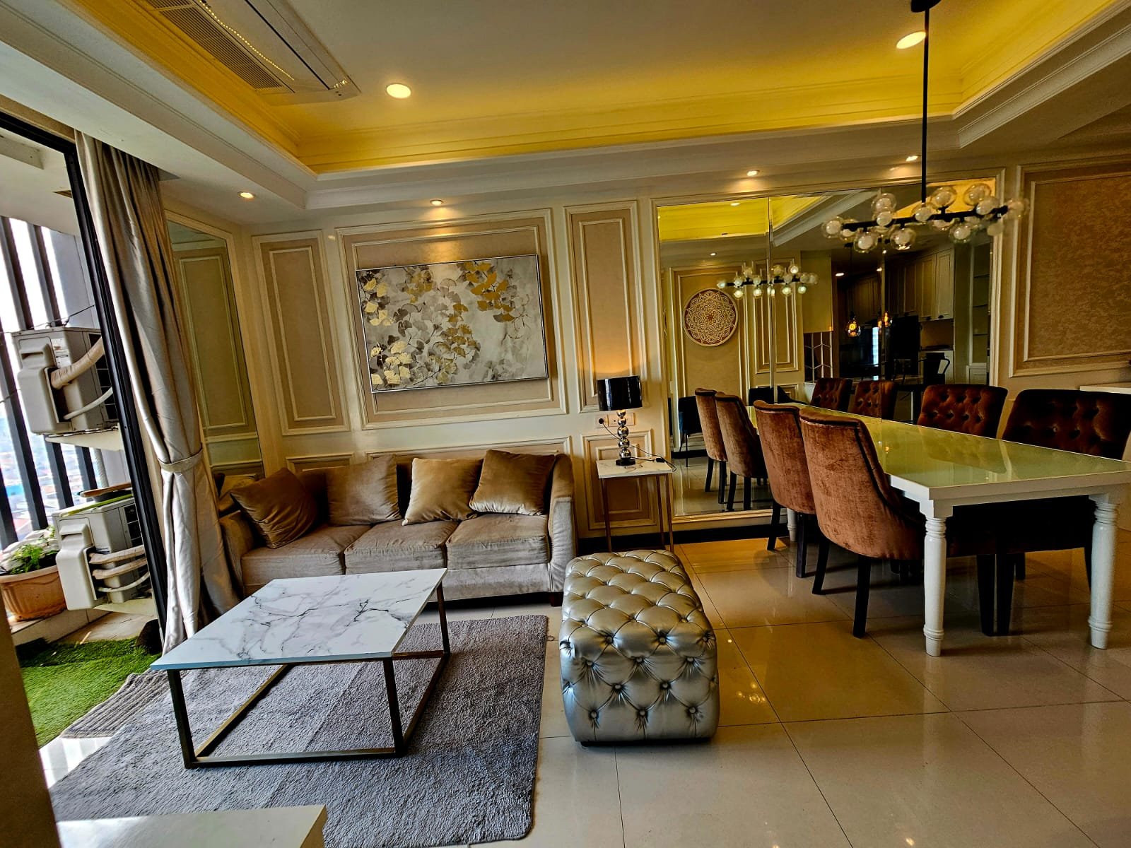 Disewakan 2 kamar apartemen casagrande residence best interior